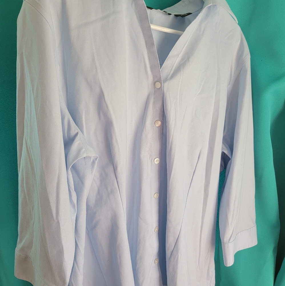 Eddie Bauer Blue Button Down XXL